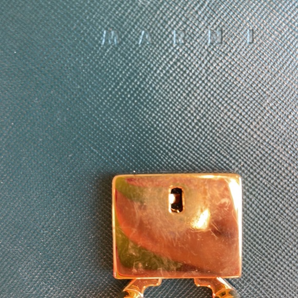 Marni Medium Trunk Bag Pink and Green - Picture 5 of 10